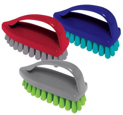 Щетка для одежды/обуви, средняя, 7,5х10,5х5 см, пластик, цвет ассорти, "Утюжок", YORK, 604598