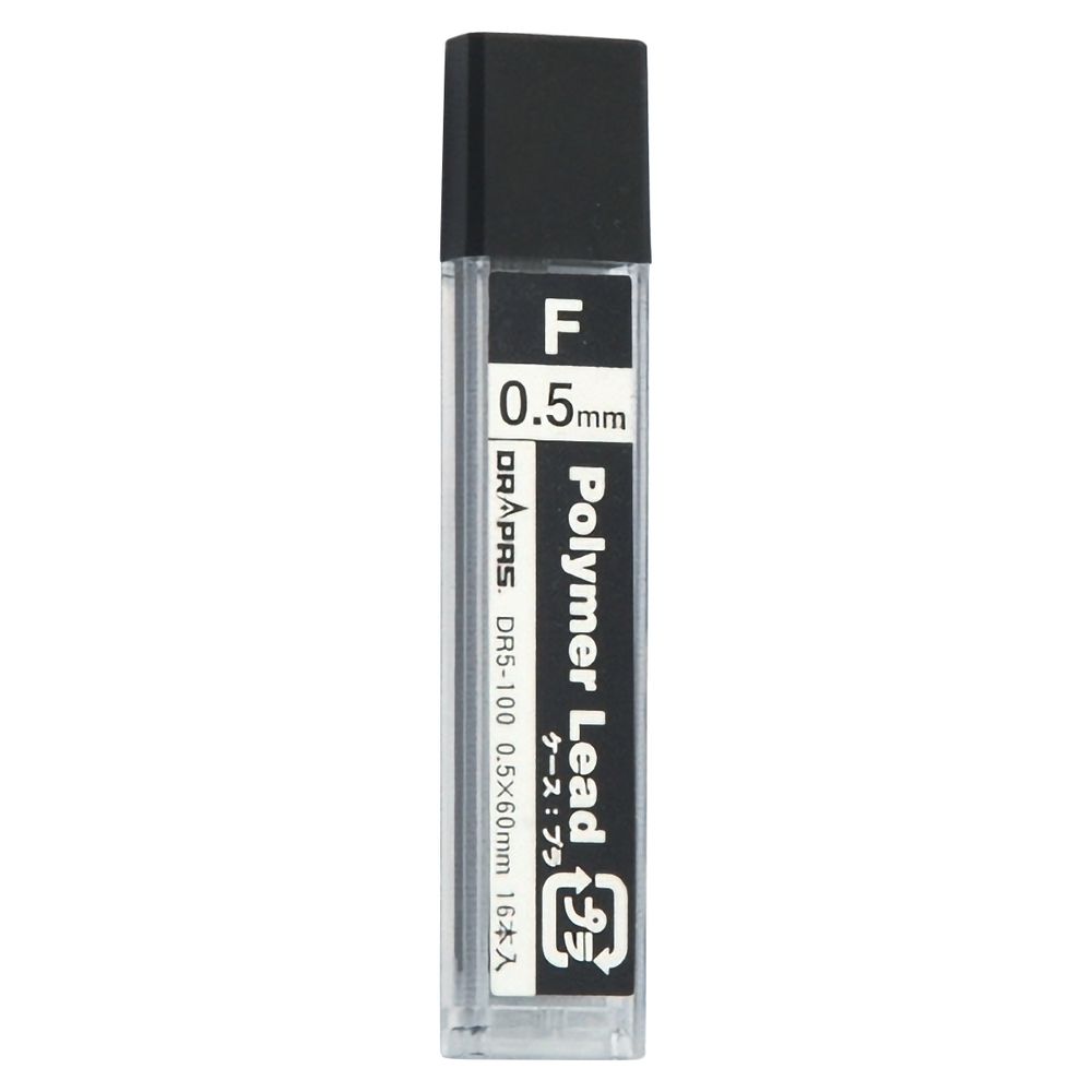 Грифели чертёжные 0,5 мм Drapas Polymer Lead F