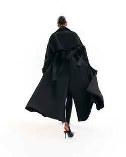 "Trench cape" Тренч-кейп в пол из хлопка.