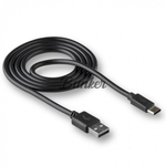 Кабель USB-Type-C WALKER C110, черный, 1 м