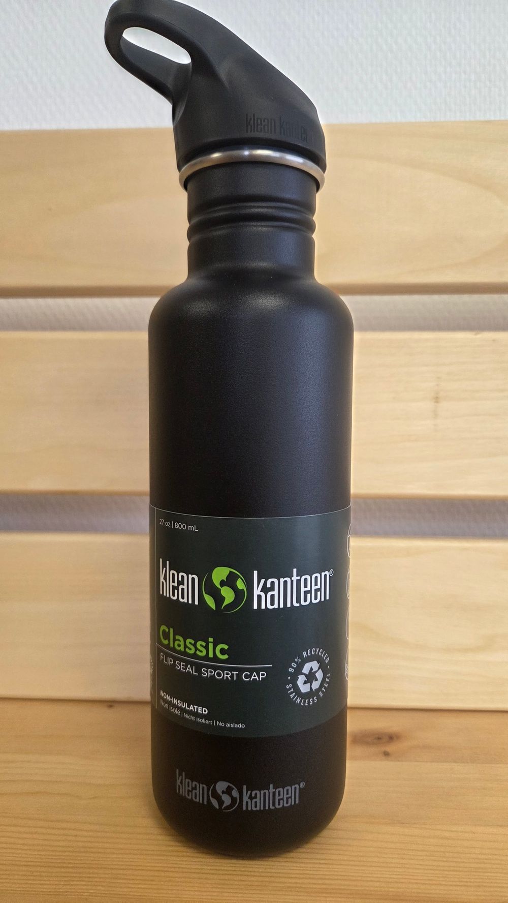 Бутылка Klean Kanteen Classic Flip Sport 27oz (800 мл) Black (небольшие потертости)