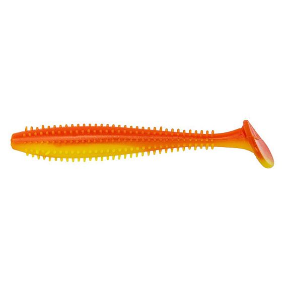Виброхвост несъедоб. Shaggy 3,35&#39;/8,5 см Orange &amp; Yellow 30шт. (HS-16-015-N-30) Helios