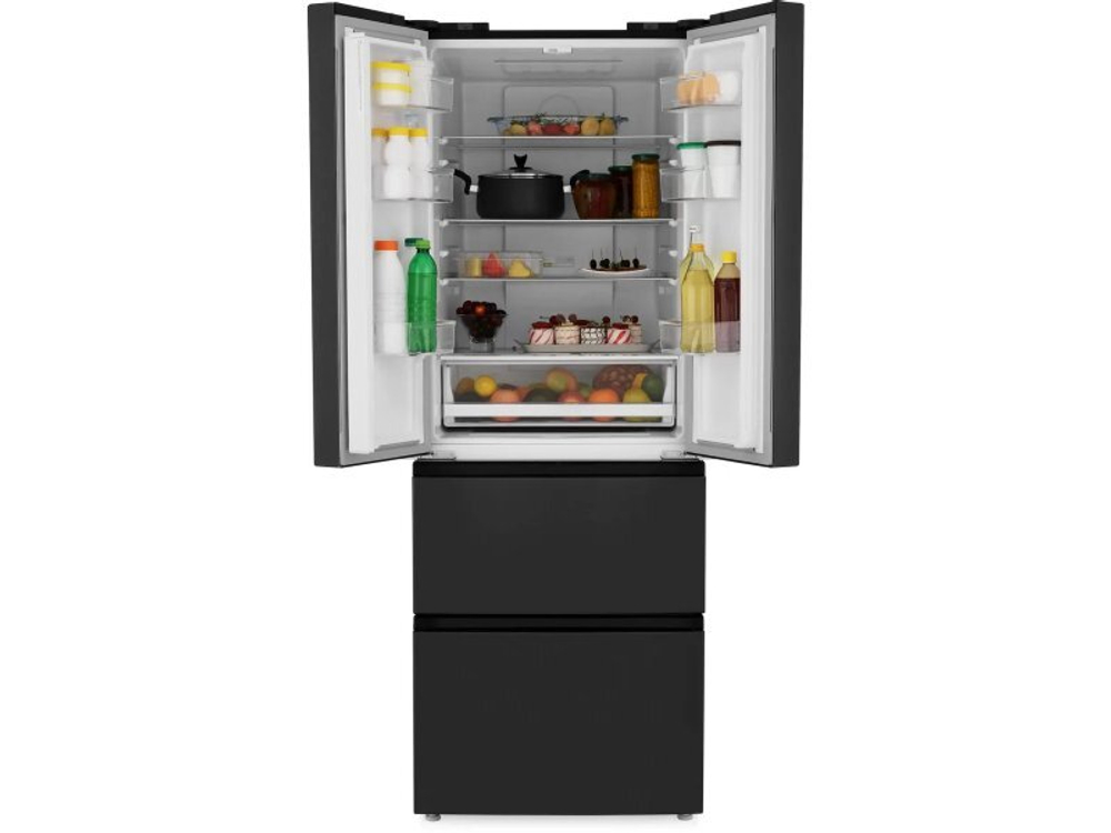 Холодильник Zugel ZRFD361B No Frost черный