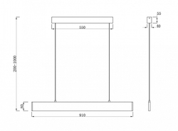 Подвесной светильник Maytoni Step P010PL-L23G4K