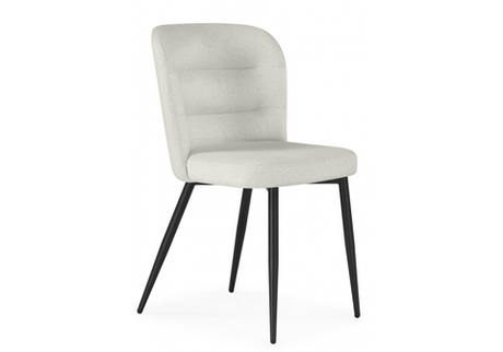 Стул на металлокаркасе Woodville Kilian light beige, black, ножки черные