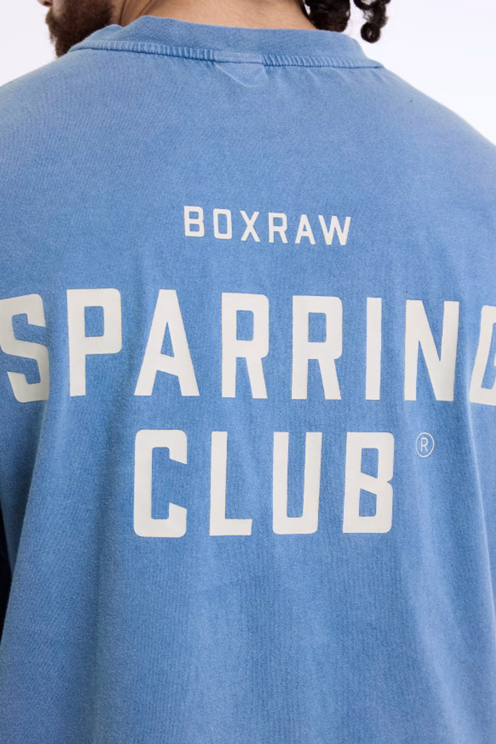 Футболка BOXRAW Sparring Club голубая