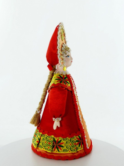 Кукла коллекционная Потешного промысла девушка в русском костюме  (стилизация).