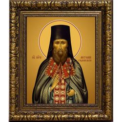 Антоний Радонежский преподобный архимандрит. Икона на холсте.