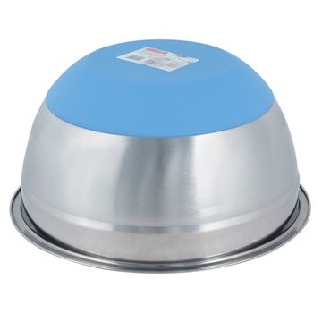 Миска 20х10 см. из нержавеющей стали Kamille КМ-4347 c силиконовым дном