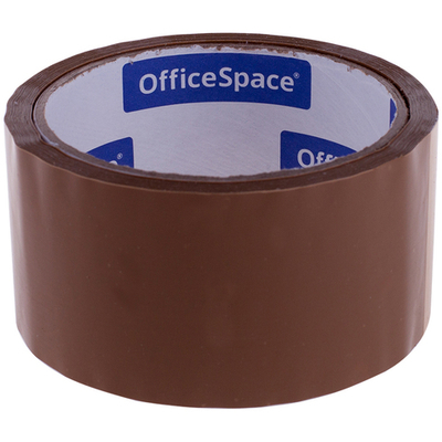 Клейкая лента упаковочная OfficeSpace, 48мм*40м, 38мкм, темная, ШК. Скотч