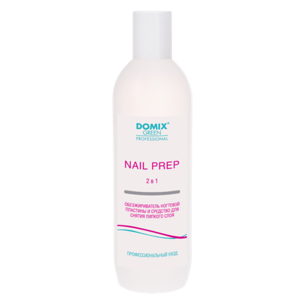 Domix NAIL PREP 2 в 1 Обезжириватель ногтевой пластины и средство для снятия липкого слоя, 500мл