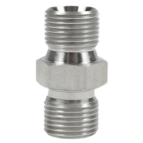 *W3/8NW3/8B соединитель шланга 3/8" NPSM (M) x 3/8'' BSP (M)