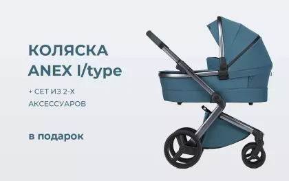 При покупке коляски Anex l/type в подарок сет аксессуаров