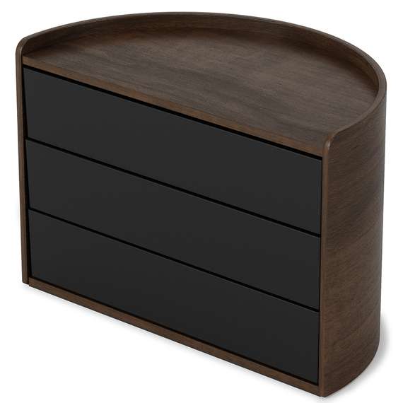 Шкатулка для украшений Moona черная-орех