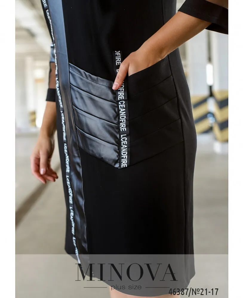 Платье 21-17-Чёрный Minova