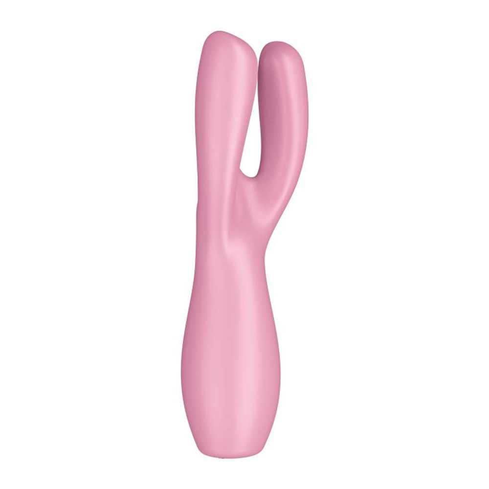 Вибромассажер c тремя отростками Satisfyer Threesome 3, розовый
