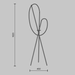 Торшер светодиодный Maytoni Crochet MOD369FL-L36B3K