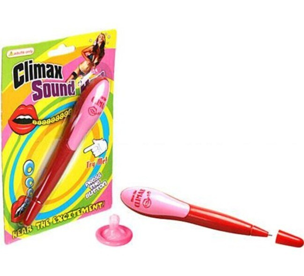 Авторучка со звуком секси (Цвет: красный с розовым)