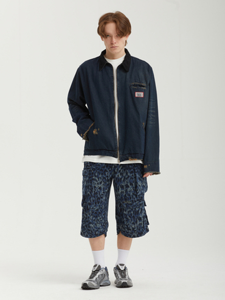 Мужская Куртка Denim Work - Grunt- Washed Blue