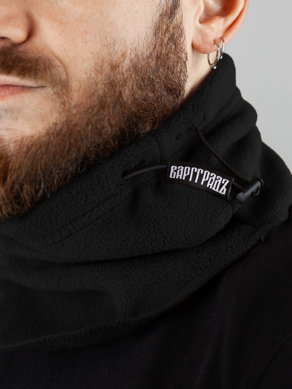 Бафф чёрный флис