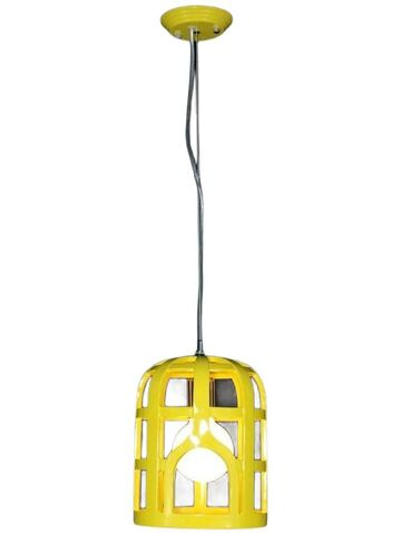 Светильник подвес Желтый с лампочкой 8807/1S YELLOW