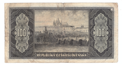 Чехословакия. 100 крон 1945