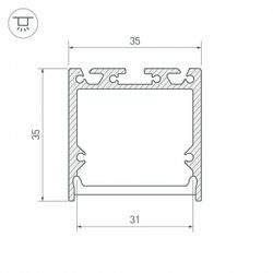 Короб универсальный Arlight SL-LINE 027986