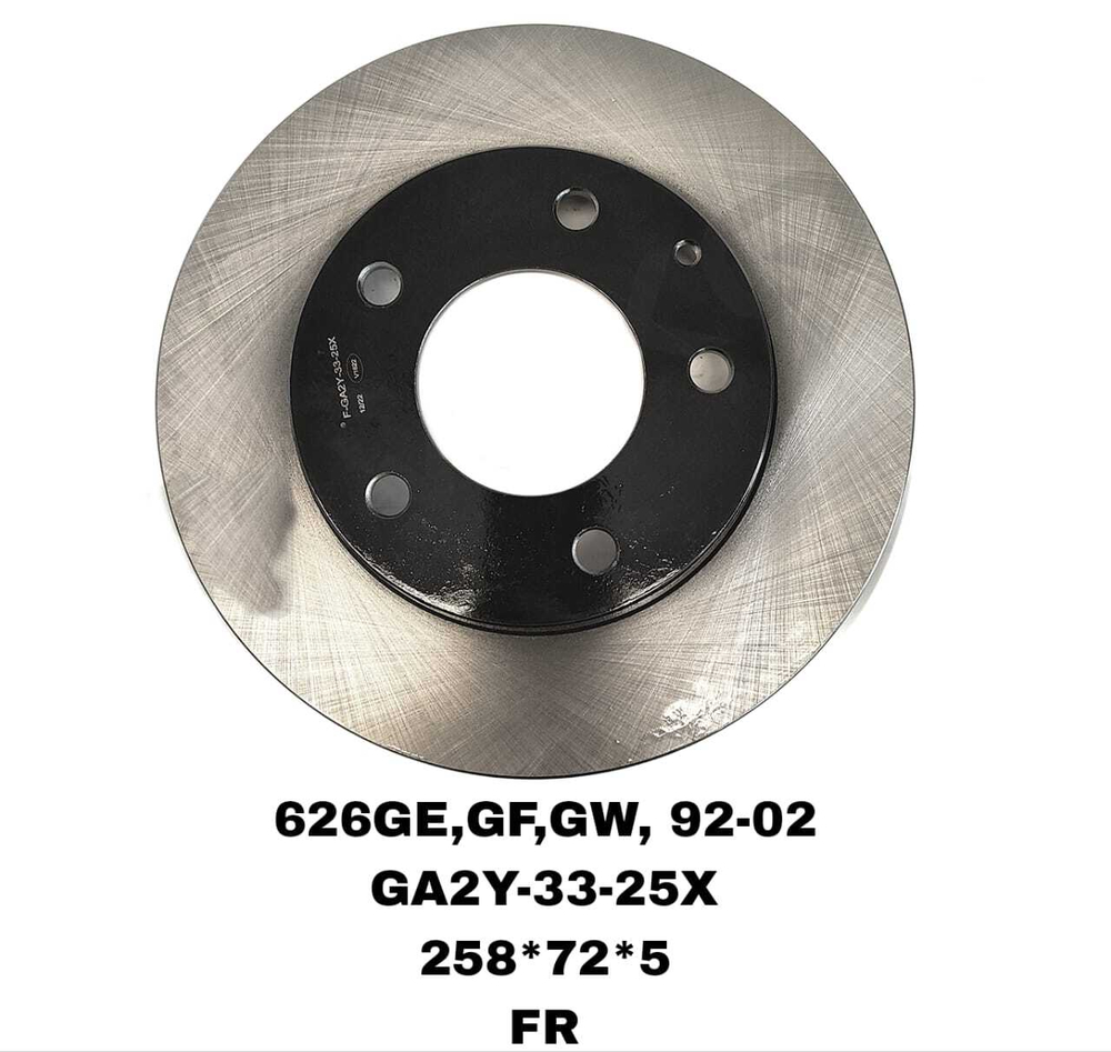 ТОРМОЗНЫЕ ДИСКИ 626GE,GF,GW 1992-2002 MX-6,XEDOS-6,PREMASY CP\FR