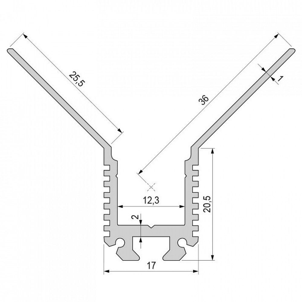 Профиль накладной Deko-Light  975460