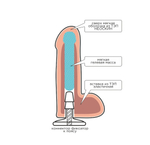 Насадка для страпона Harness с коннектором 19.5 см