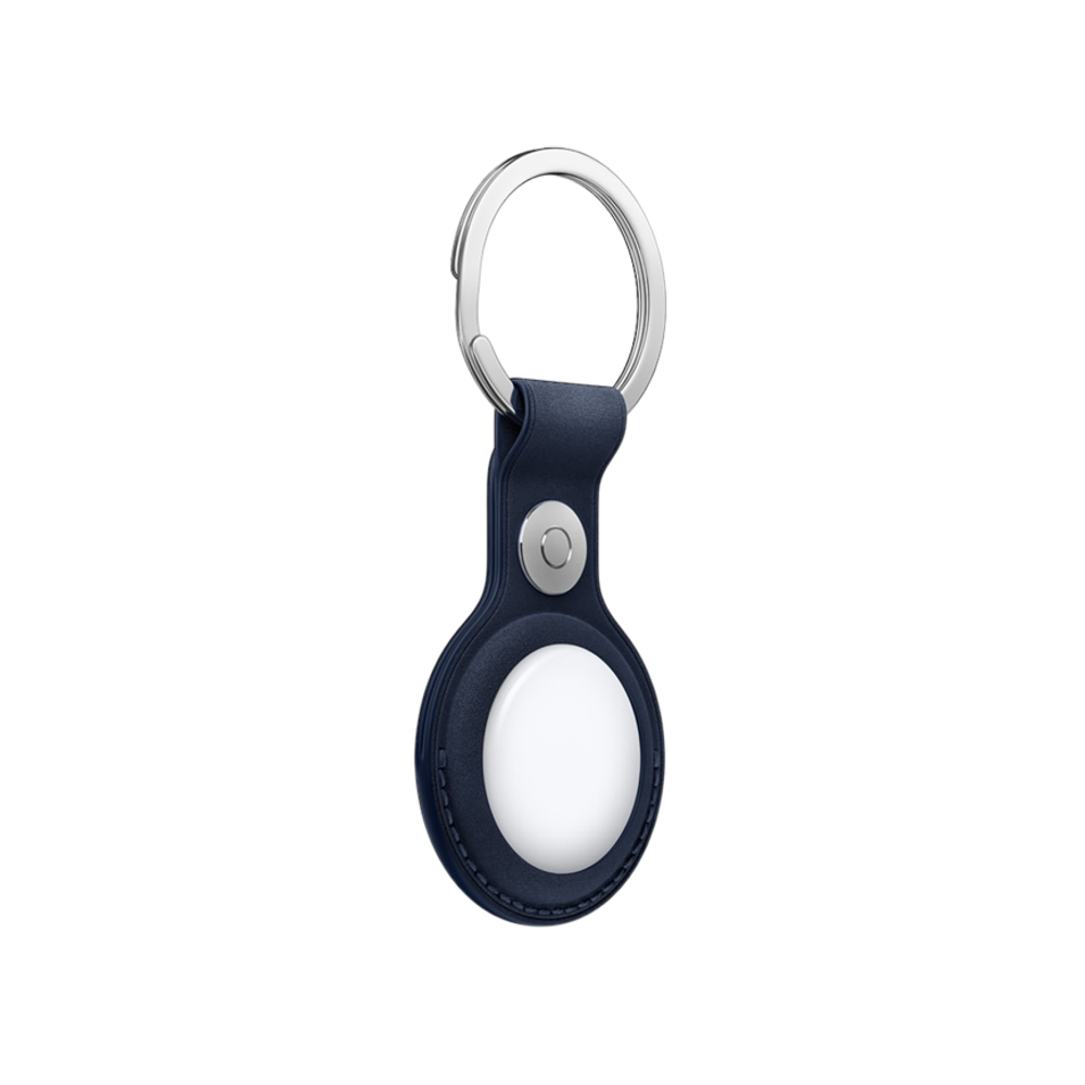 Тканевый брелок с заводным кольцом Apple FineWoven Key Ring для AirTag, Тёмно-синий