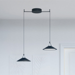 DK5564-BK Cветильник для трека-ремня Belty, серия Flow, со светодиодом, D300*H71мм, 48V DC, 20W, RA90, 120°, 4000K, IP20, черный, алюминий