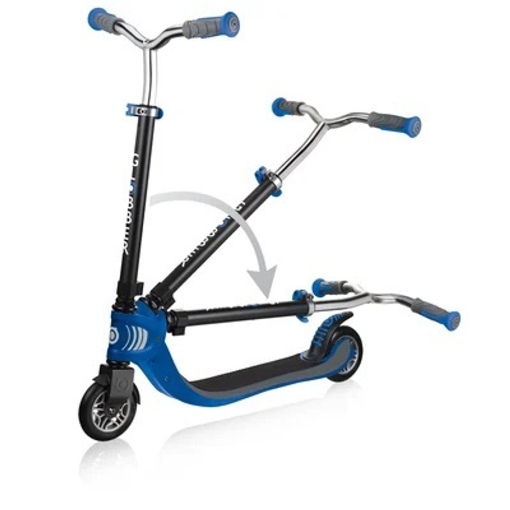 Самокат Globber Foldable Flow 125, Синий синий