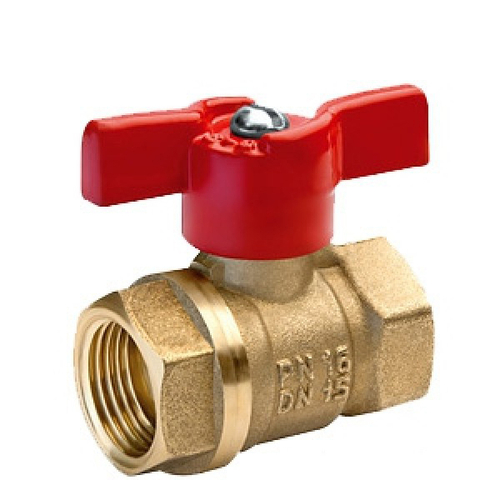 Кран шаровой 3/4'' вн/вн бабочка 11Б27п1 БАЗ Standart PN40