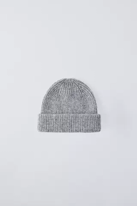 ZARA ШАПКА БИНИ, СЕРЫЙ