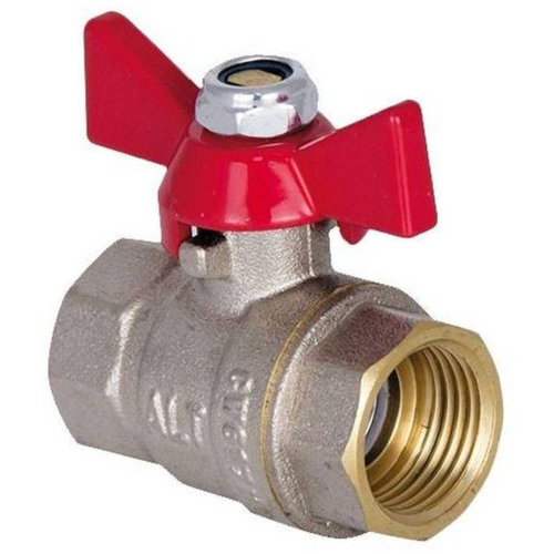 Кран шаровой полный проход В-В бабочка 3/4", ALTSTREAM