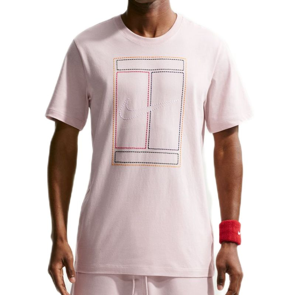 Мужская теннисная футболка Nike Court Heritage Tennis - slit red