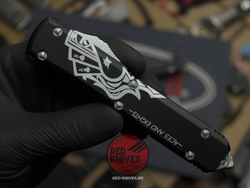 Нож Microtech Ultratech "Dead Man's Hand" T/E A+++ Tanto (Левый) - клинок апокалиптик