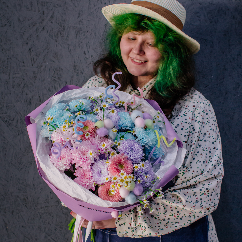 106. Дофаминовый букет в пастельных оттенках