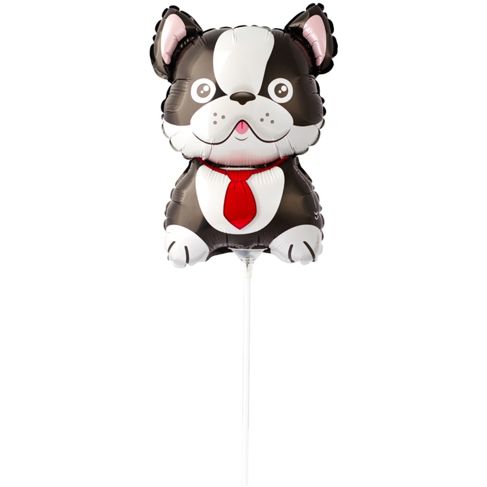 Шар Фольгированный Бульдог черный (Черный)