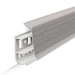 Плинтус напольный ПВХ "Деконика" 253 Ясень серый 2200х100х23 мм