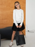 Белый лонгслив детский в школу