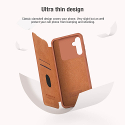 Кожаный чехол-книжка Nillkin Leather Qin Pro для Samsung Galaxy A24