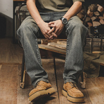 Jayleno, американские классические мужские джинсы в стиле ретро, свободные прямые, старые брюки, мужские весенне-осенние брендовые