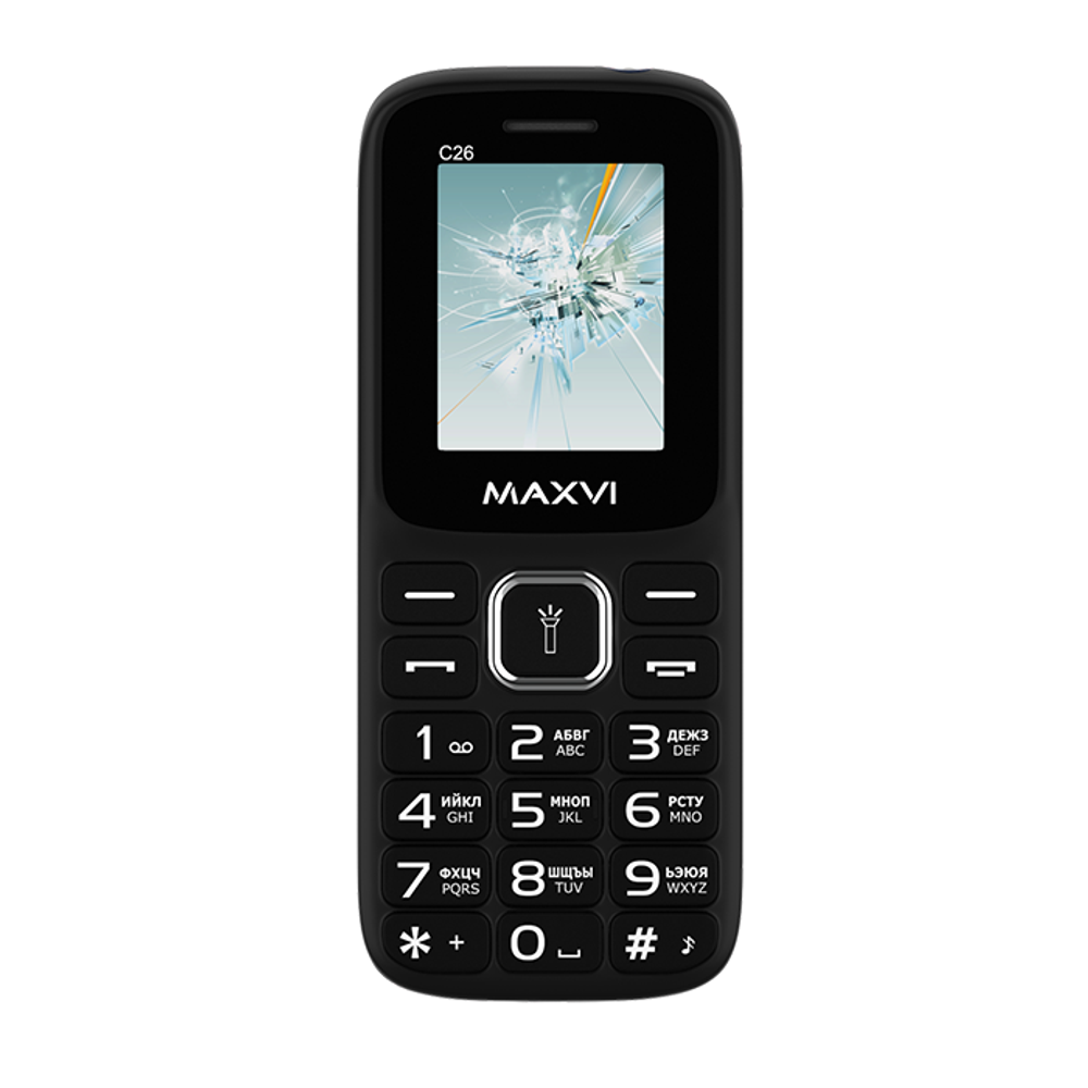 Сотовый телефон Maxvi C26 Black/Blue