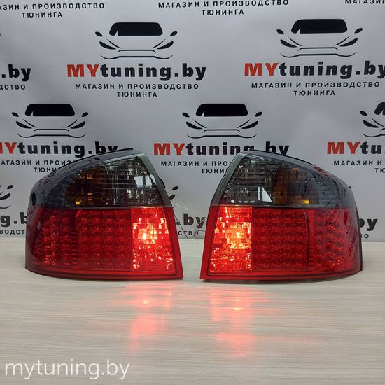 Задние фонари red smoke led для Audi A4 B6