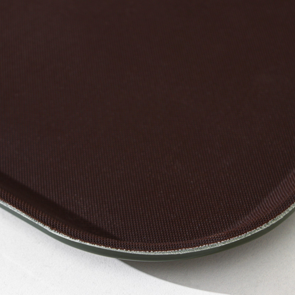 Поднос прорезиненный Ханна, 41×31 см, коричневый