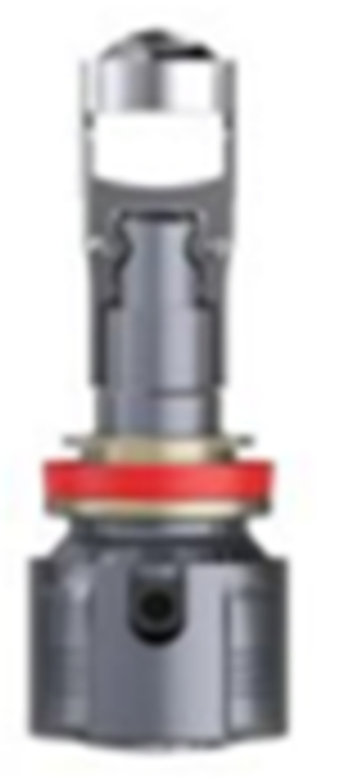 Автолампа LED Н11\8 к-т HeadLight A80 LENS (радиатор+вентилятор) 38w,ЛИНЗА 5700K 2800Lm #A80H8/H9/H1