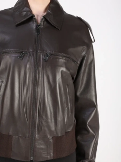 Кожаная куртка демисезонная
