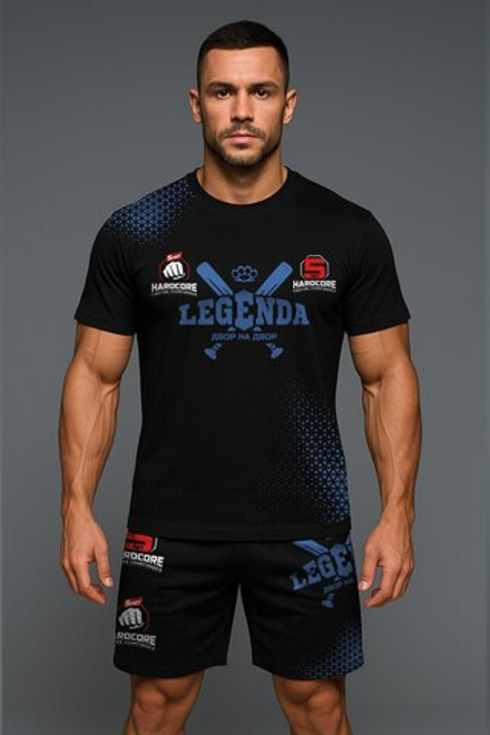 Футболка тренировочная LEGENDA Двор на Двор синяя